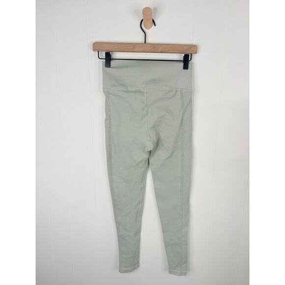 Aerie Offline Big Chill Seamless Cable Leggings Small High Waisted Stone Gray - Picture 7 of 10